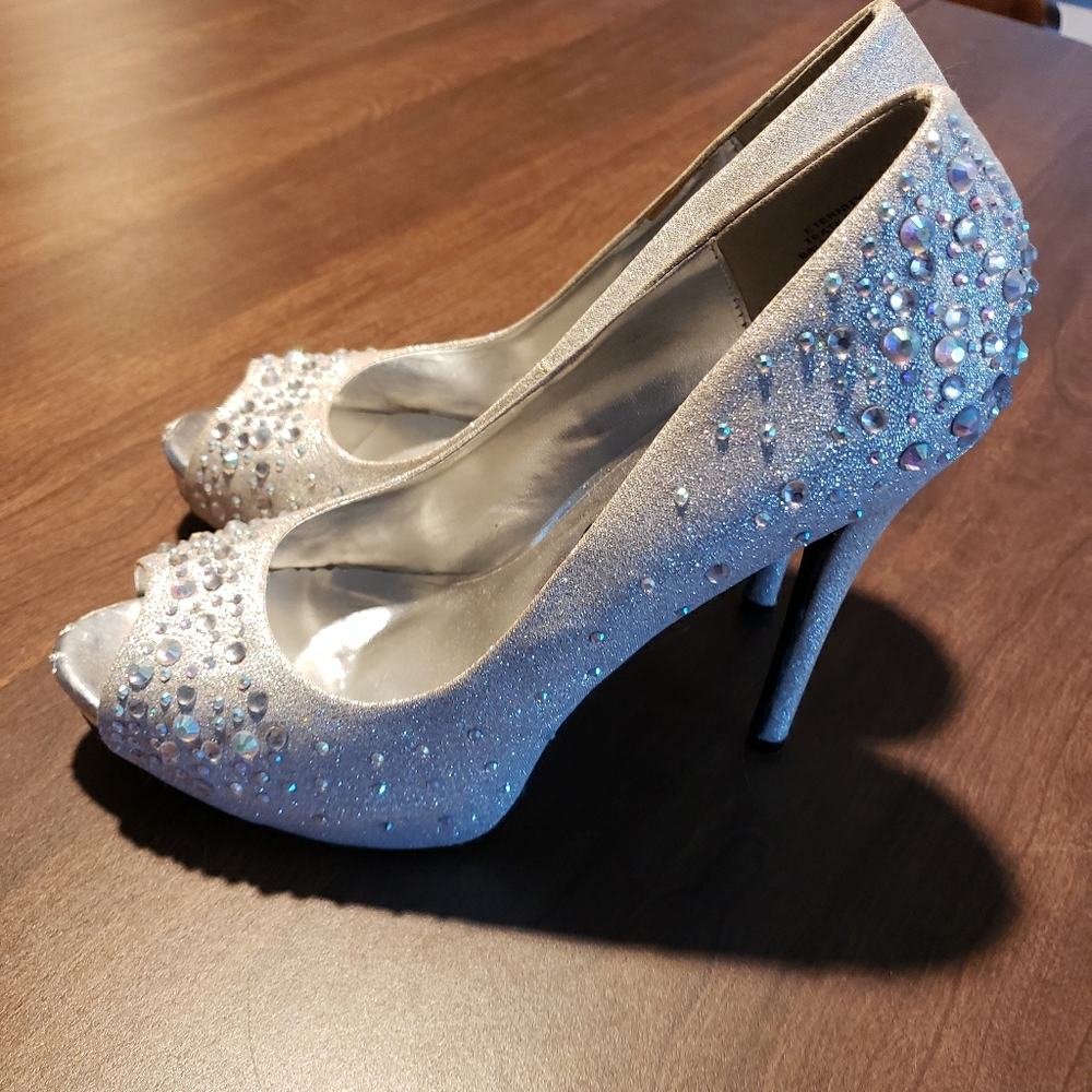 Deb glitter high heels size 8